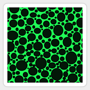 black bubbles Magnet